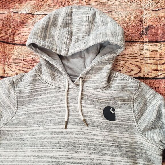 Carhartt Women's Clarksburg Graphic Sleeve Pullover Sweatshirt Hoodie - Picture 3 of 5